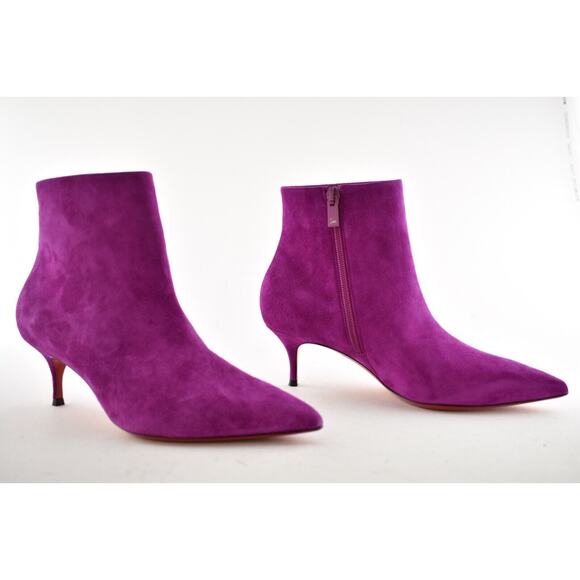 Christian Louboutin So Kate Booty 55 Richelieu Pink Purple Ankle Heel Bootie 36 - Picture 4 of 8